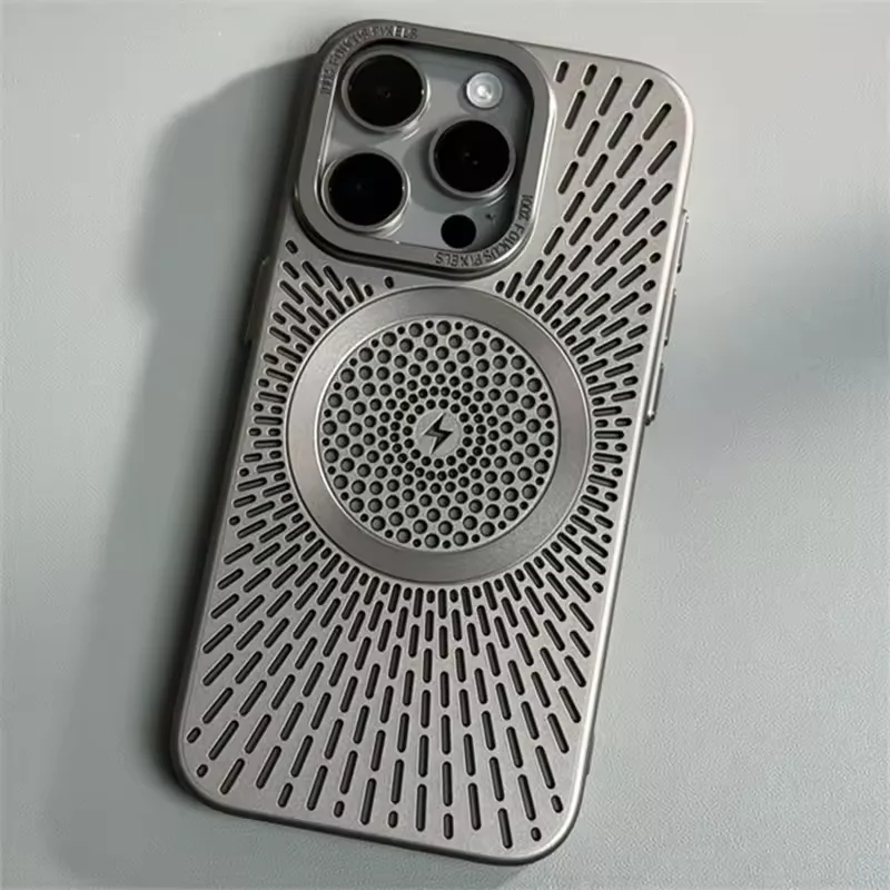 Sleek Ultra Slim Heat-Breathable Magnetic Phone Case with Lens Overlay