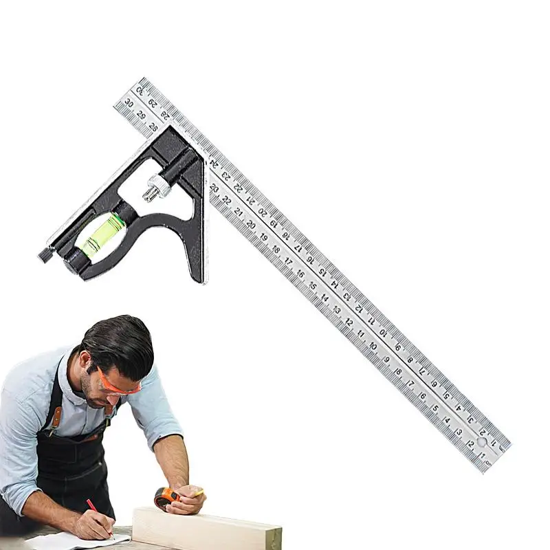 Framing Square Ruler Stainless Steel Marking Ruler Carpentry Tools And Equipment Suitable For Woodworking DIY Handicrafts