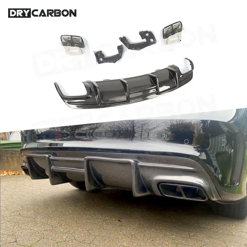 Carbon-Fiber-Rear-Diffuser-Spoiler-For-Benz-CLA-Class-W117-CLA250 ...