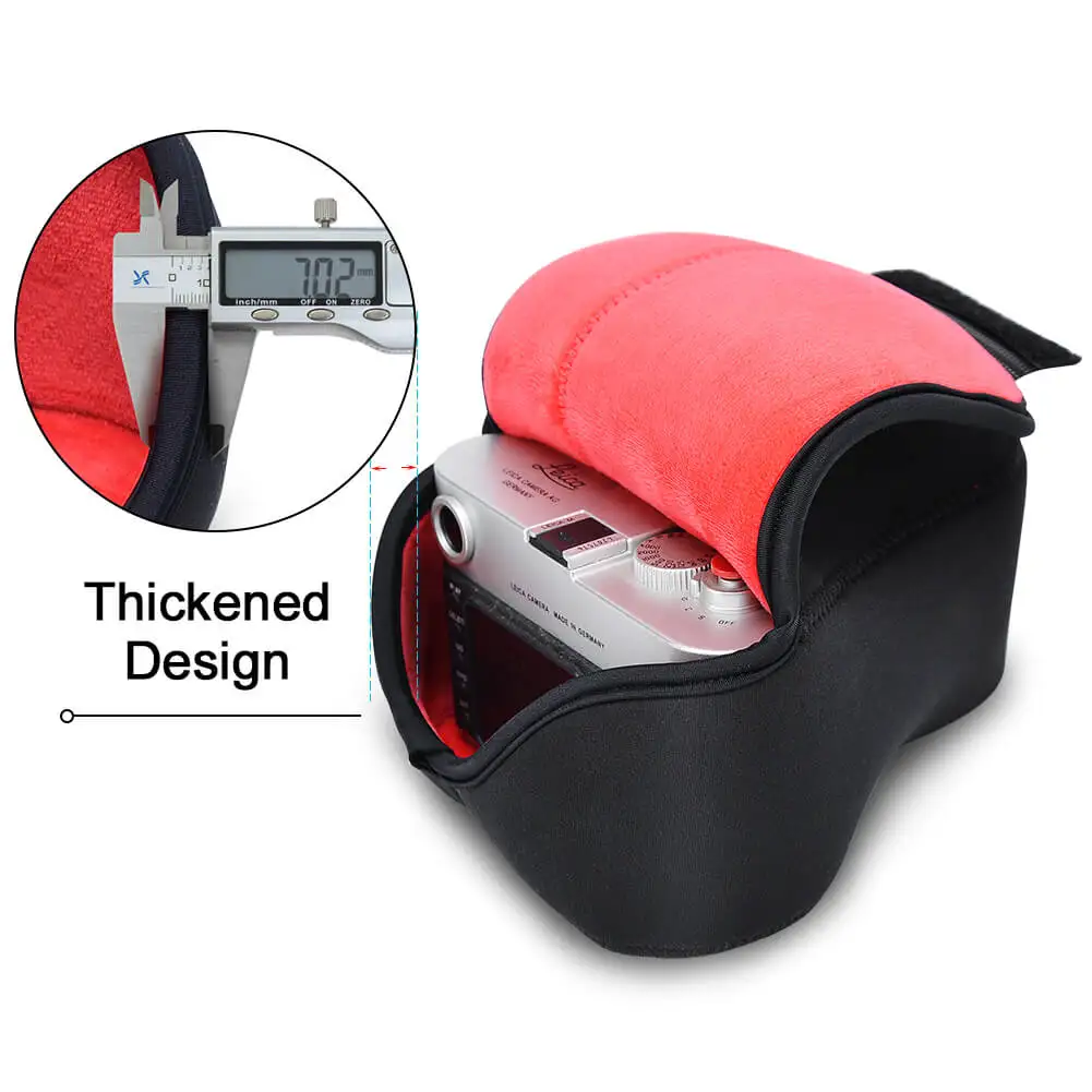 Custodia Protettiva In Neoprene Borsa Per Fotocamera Per Nikon D7500 D7200 D3500 D3400 D3200 D5600 D5500 D5300 Con Obiettivo 18-55 18-135Mm 18-105