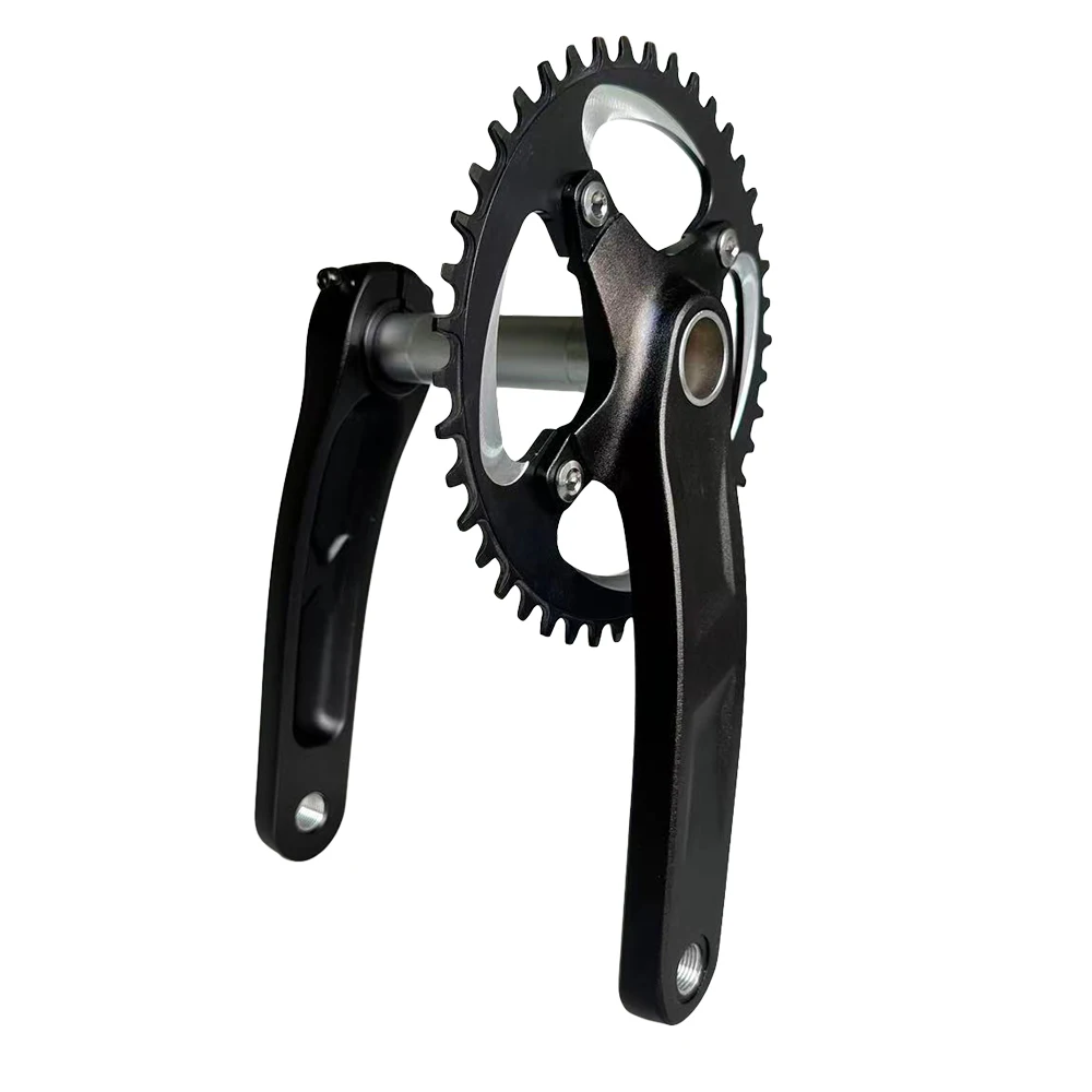 114/127/135/140/152/160/165 MTB Mountainbike Hohl Tech Kurbel Set Kind 1x Kurze Kurbelgarnitur 104mm Kind 30T 32T 40T 42T Fahrrad Teil – Detail 13