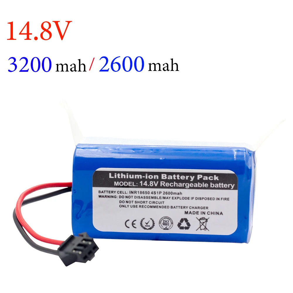 

2021 New 14.8V 3200mAh robot Vacuum Cleaner Battery Pack replacement for chuwi ilife v7 V7S Pro Robotic Sweeper
