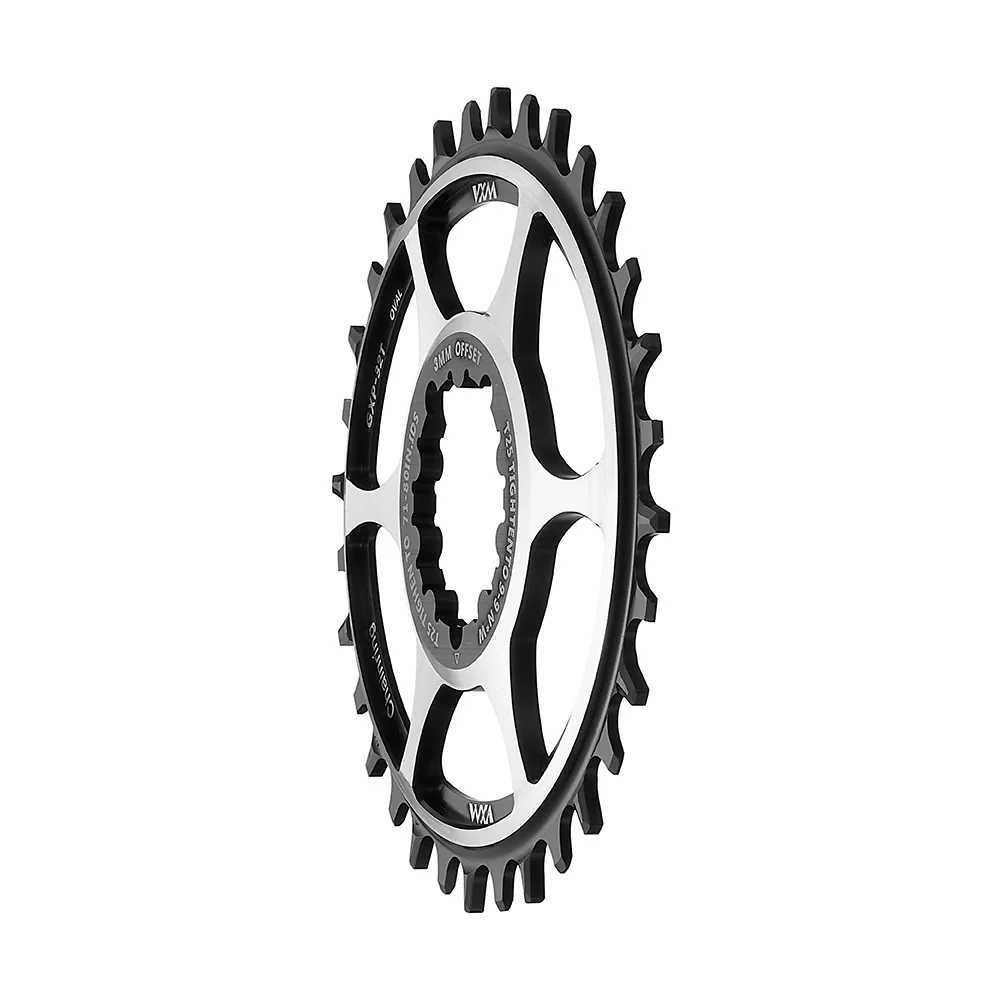 VXM Ovales Kettenblatt 3mm 6mm Offset, Direktmontage für XX1 Eagle X01 X1 X0 X9,32T 34T 36T, MTB Fahrrad Rennrad – Detail 8