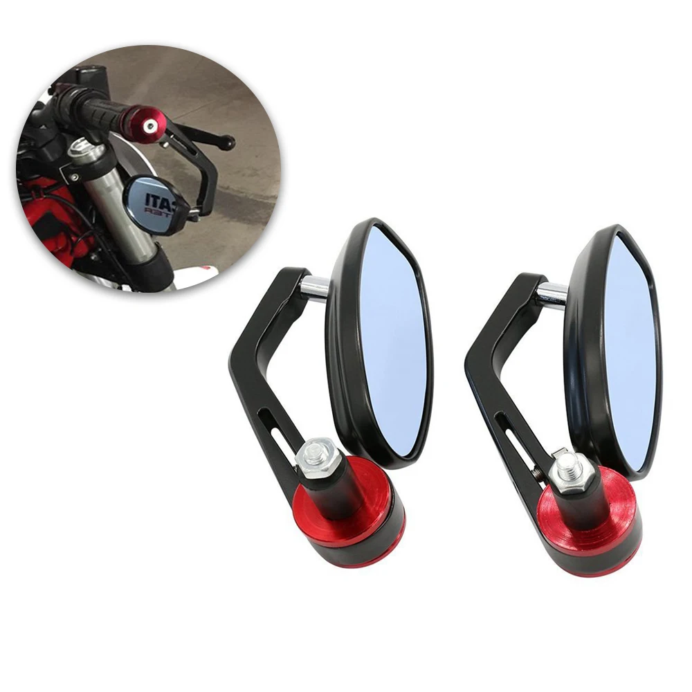 

Motorcycle Aluminum CNC 7/8'' 22mm Rearview Mirrors Universal Handlebar Mirror Pedal Modification Handlebar Mirror Reflector