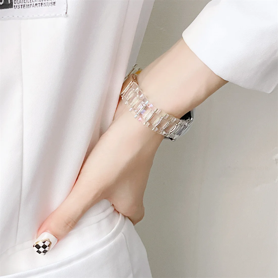Clear 20mm Transparent Wristband Bracelet