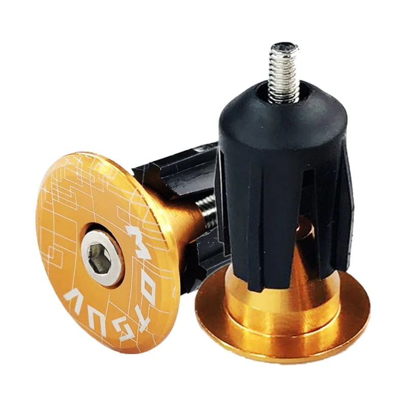 2pcs Mountain Bike Bar MTB Mountain Handle Bar End Plugs Handlebar End Plugs Handle Clamp Stoppers