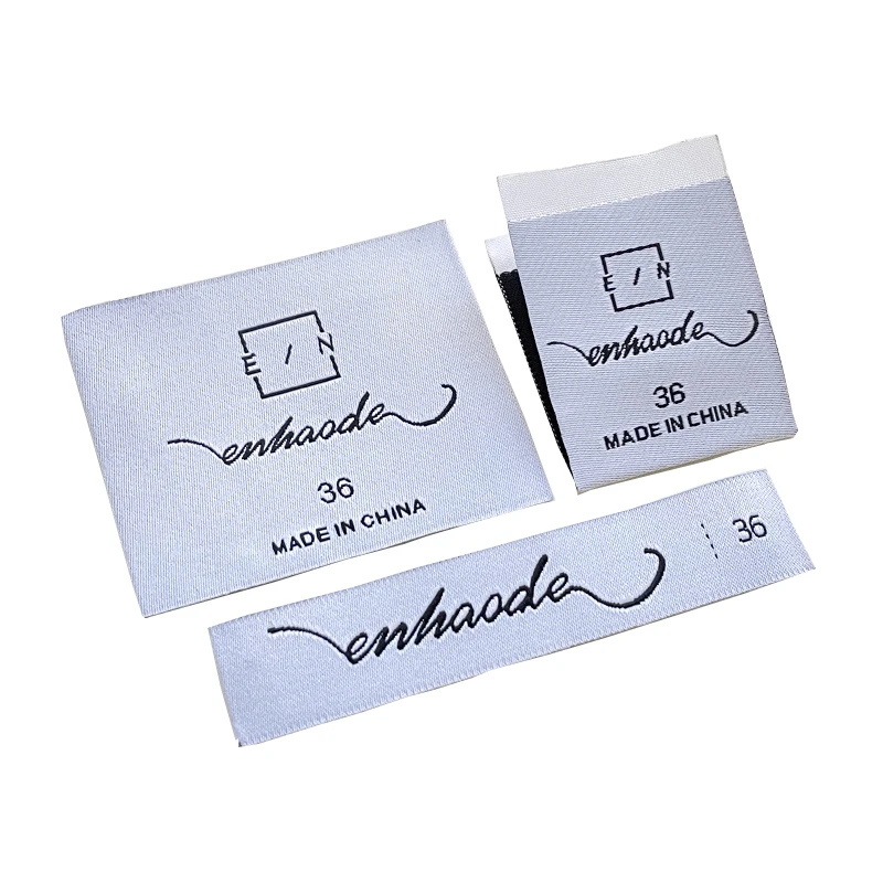 Customized Woven Labels For Garment Clothes Shoes Bags Jeans FabricTags Accessory