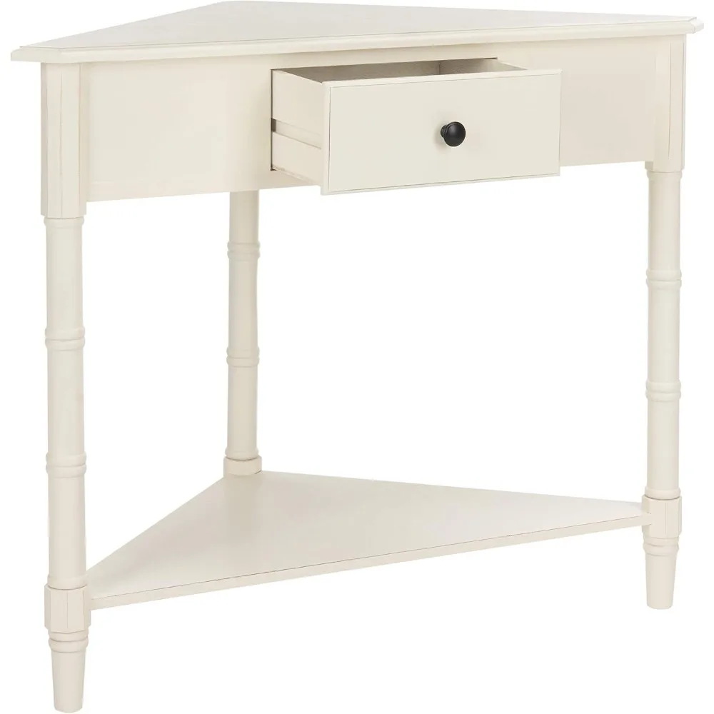 American Homes Collection Gomez Vintage Grey Corner Table 4