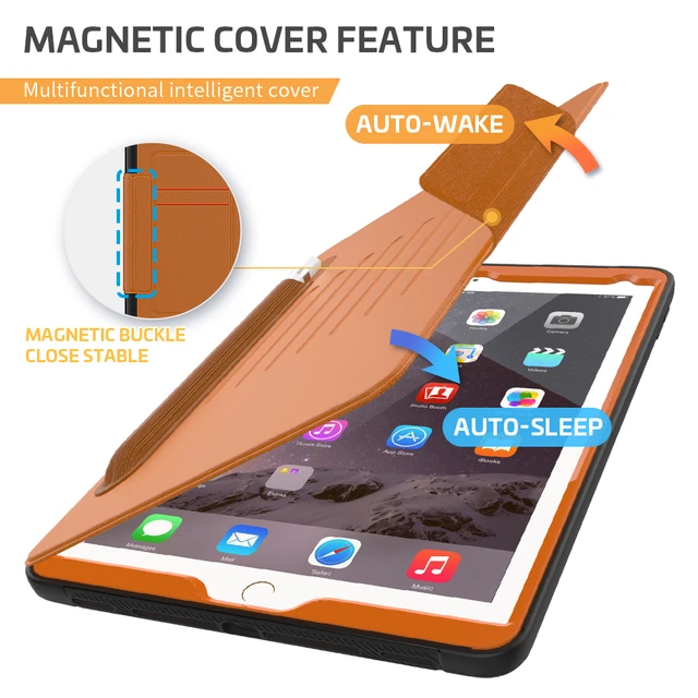 For iPad Air 1st 2013/ 2nd Generation Case 2014 Shockproof Rugged Stand  Cover