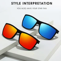 Square Polarized Sunglasses for Men and Women Lightweight Frame Sun Glasses - Image 4