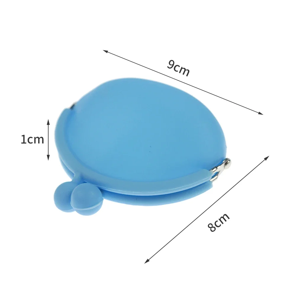 Silicone Coin Purse Coin Wallet Change Bag Round Design Bag Pouch Girl Gift