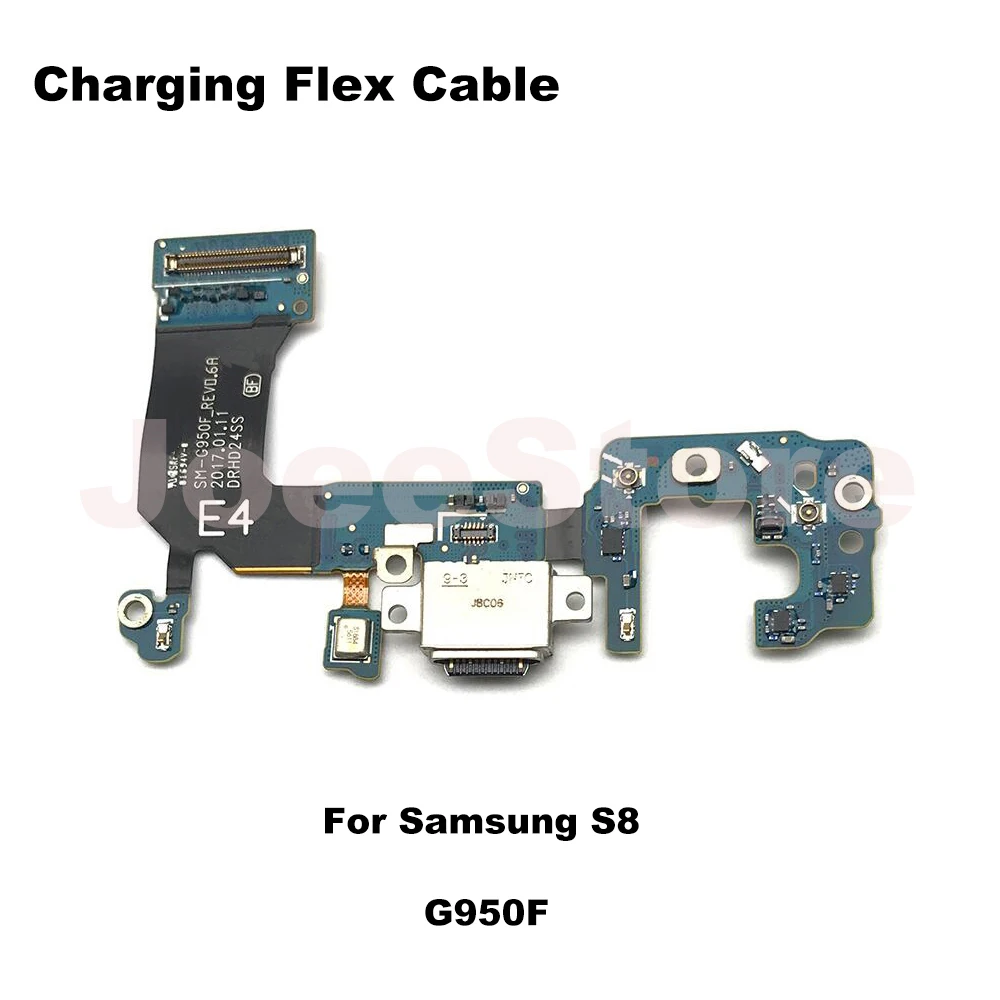 충전 도크 포트 커넥터 플렉스 케이블, 삼성 갤럭시 S8 S9 플러스 G950F G955F G950U G960F G965F 용 USB 충전기 부품, 1 개