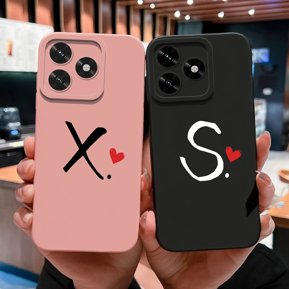 Simple Heart Design - Premium Soft Liquid Silicone Phone Case Cover