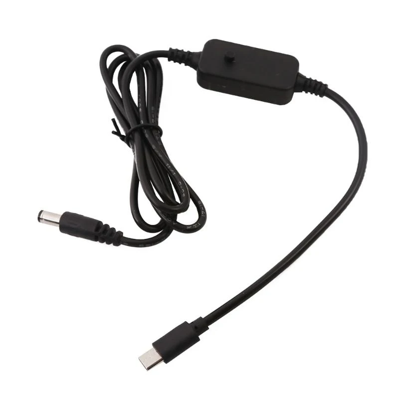 Adjustable Voltage USB-C to 5.5x2.5mm Power Cable with LED Display