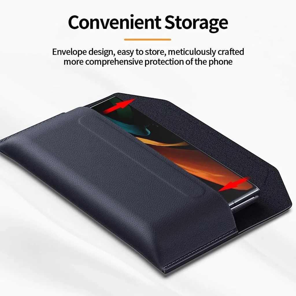 Genuine Leather Universal Magnetic Pouch Bag with Ultimate Design