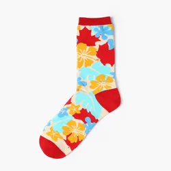 Vibrant Cotton Crew Socks - Unisex Casual Streetwear Sox (51)