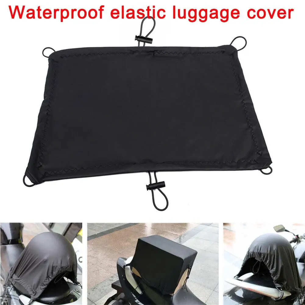 Motorcycle Luggage Cover Waterproof Elastic Helmet Net Seat Holder Accessories RackCover Outdoor Pockets