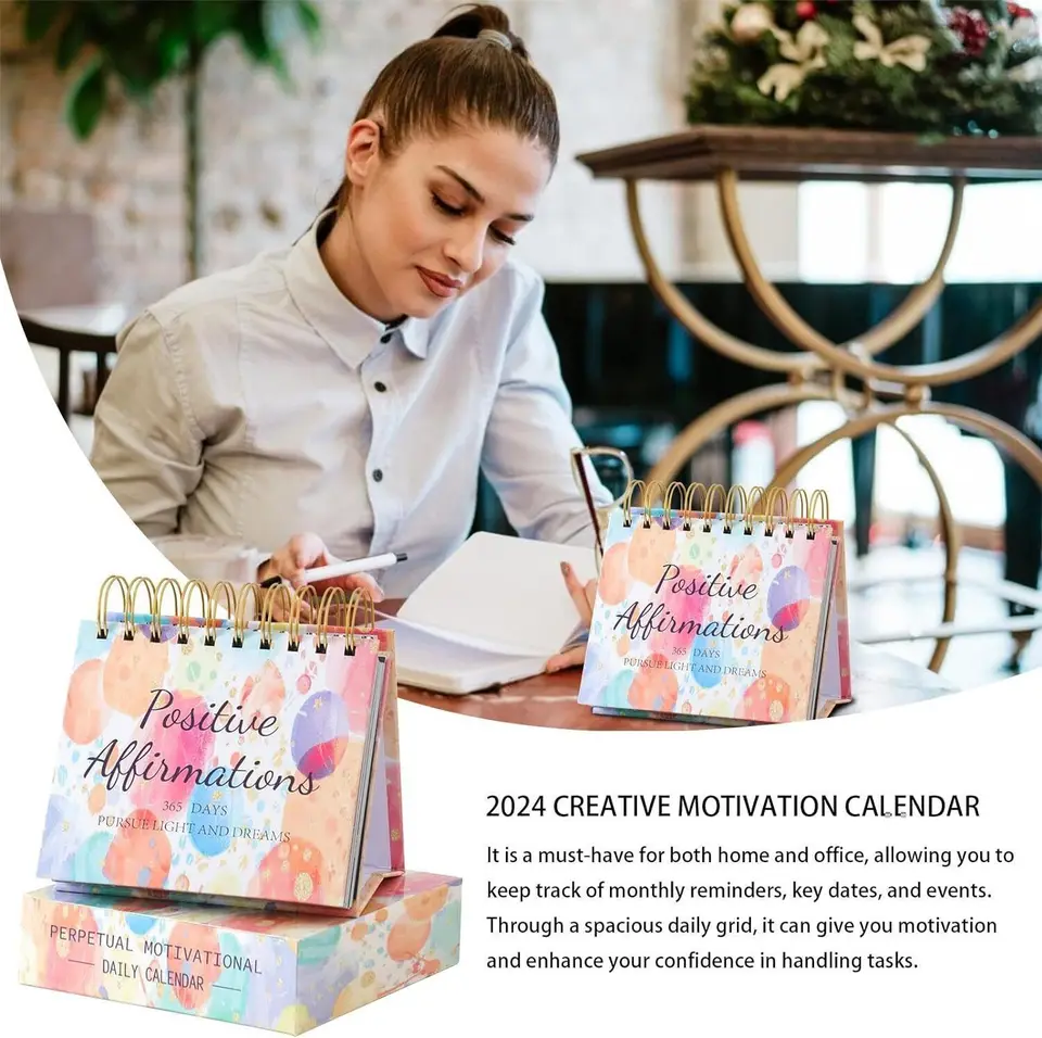 RYVE Calendrier De Bureau Motivant – 365 Citations Inspirantes – Décoration De Bureau Et Accessoires De Bureau Pour Femme, Cadeaux De Motivation Et Inspirants Pour Femme, Calendrier Quotidien à Rabat