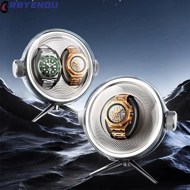 Lunar Landing Series Watch Winders Watch Case Box Holder Open Lid Stop Run Anti Magnetic Low Noise Customizable watch winder,watch display case