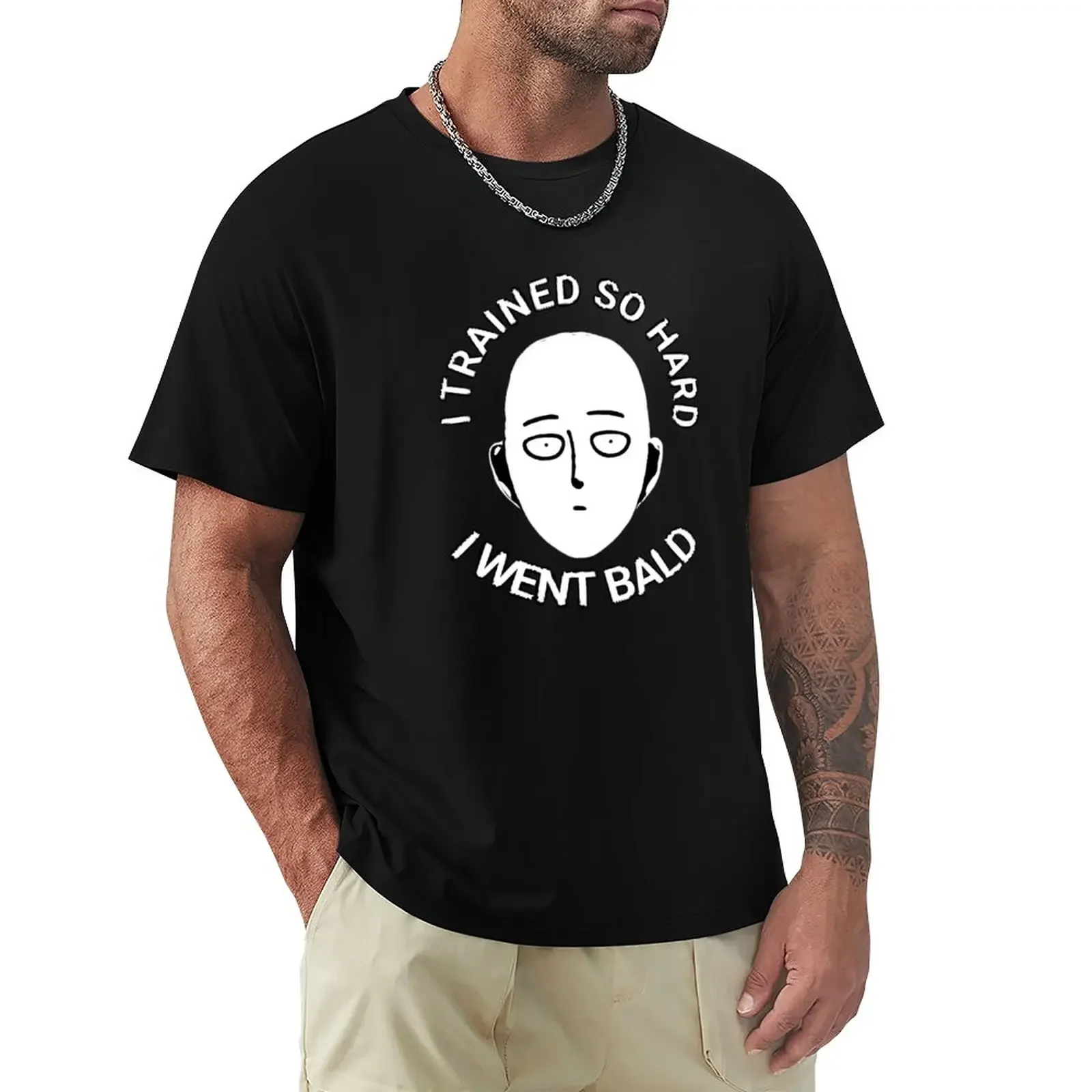

I went bald T-Shirt summer tops hippie clothes graphics t shirts men