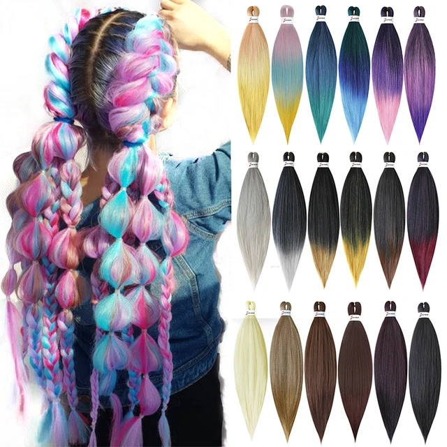 Color Braiding Hair Kanekalon  Pink Kanekalon Braiding Hair - Hair  Extensions Ombre - Aliexpress