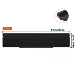 All - in - One Kitchen Mat Set: Splash Guard with Drip Tray - Silicone (Large black)