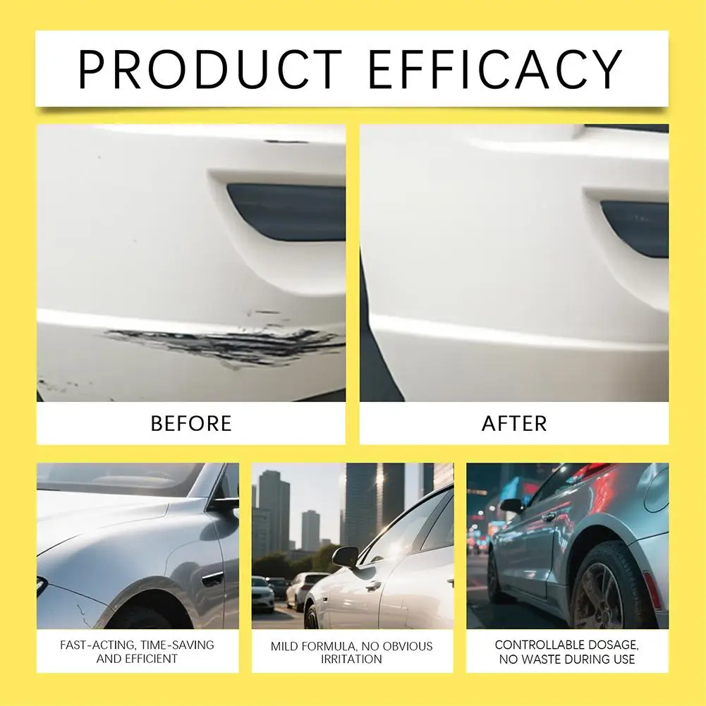 Car Scratch Repair Polish Wax Removes Fine Scratches & Restores Shine,Gentle Formula Paint Care for Daily Maintenance Protection - 6