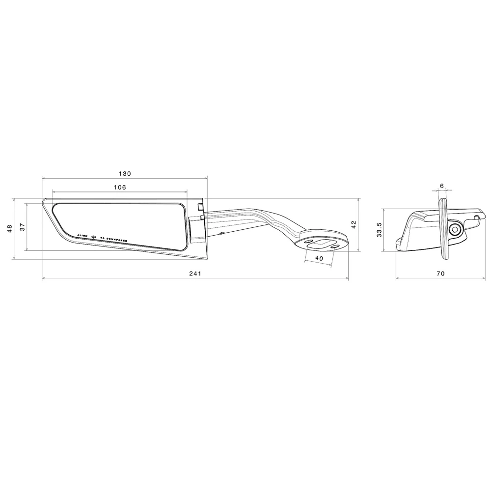 CBR 650R Motorcycle Adjustable Rearview Mirrors Stealth Mirrors Winglets For HONDA CBR650R CBR650F CBR 500R 250R 300R 400R 4