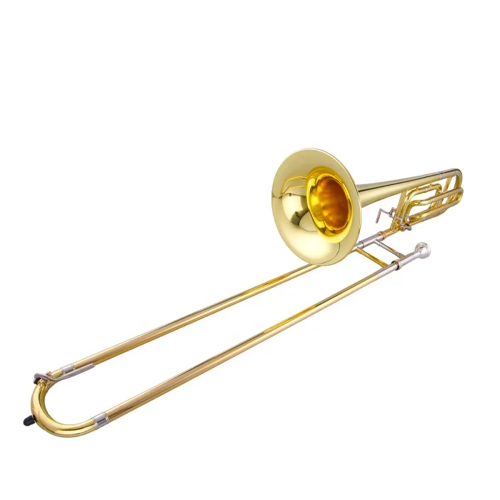 

Hot sale Professional Double Tenor Trombone Brass bell Trombone Instrument with case