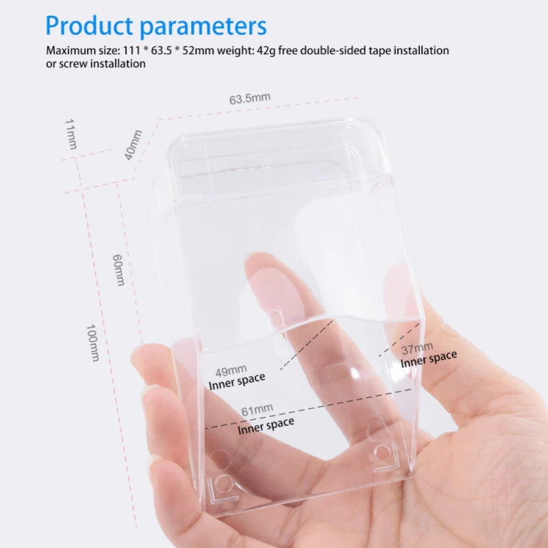 Call Cover Transparent Outdoor Wireless Doorbell Cover Waterproof Transparent Call Protective Visor For Home Button