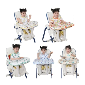 Newborn Sleeveless Bib Coveralls Feeding Bib with Table Cloth Cover Baby Dining Chair Gown Waterproof Infant Accessories