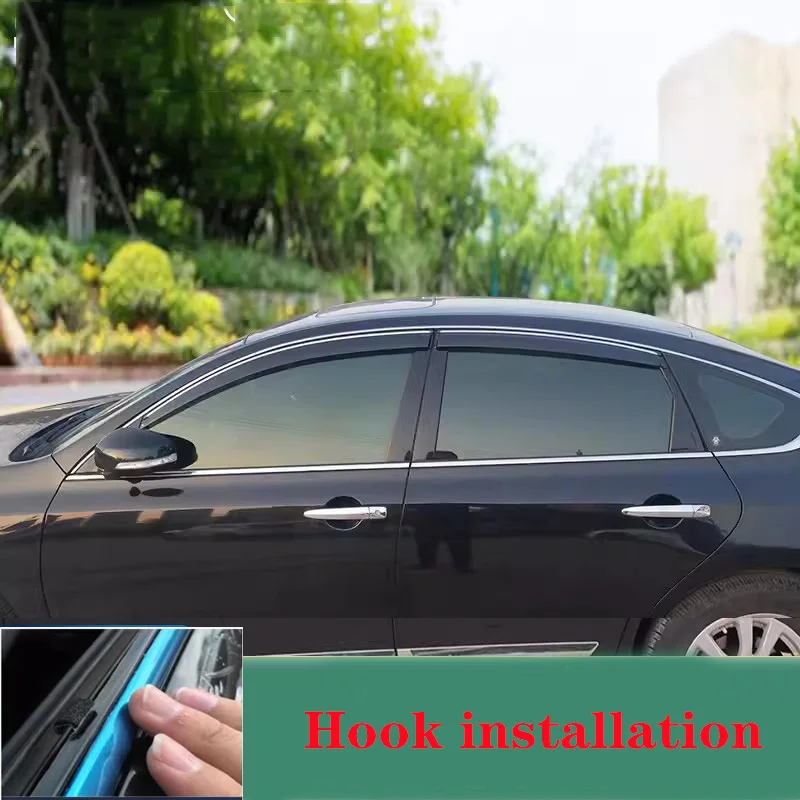 

Window Visor Accessories Exterior Sun Rain Guards Door Visor Weathershields For NISSAN ALTIMA Teana 2008 2009 2010 2011 2012