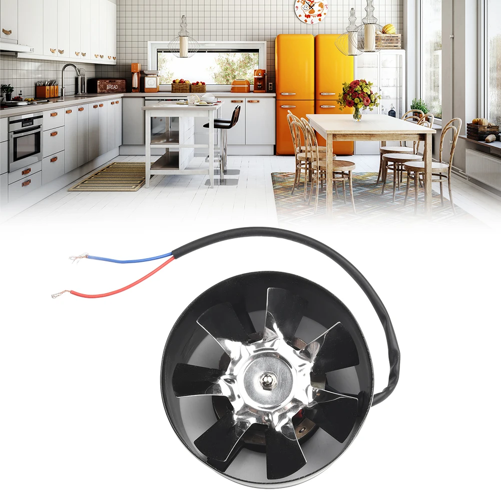 

Extractor Fan 100mm Cylinder Length Smoke Extractor Duct Fan 140 M³/h Inline Pipe Fan Quiet 100-110mm Hole Size Kitchens Tool