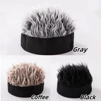 Bonnet de perruque synthétique unisexe cheveux courts casquettes Hip Hop faux cheveux à pointes perruques melon court accessoire de bande de sauna vêtements de sauna 2