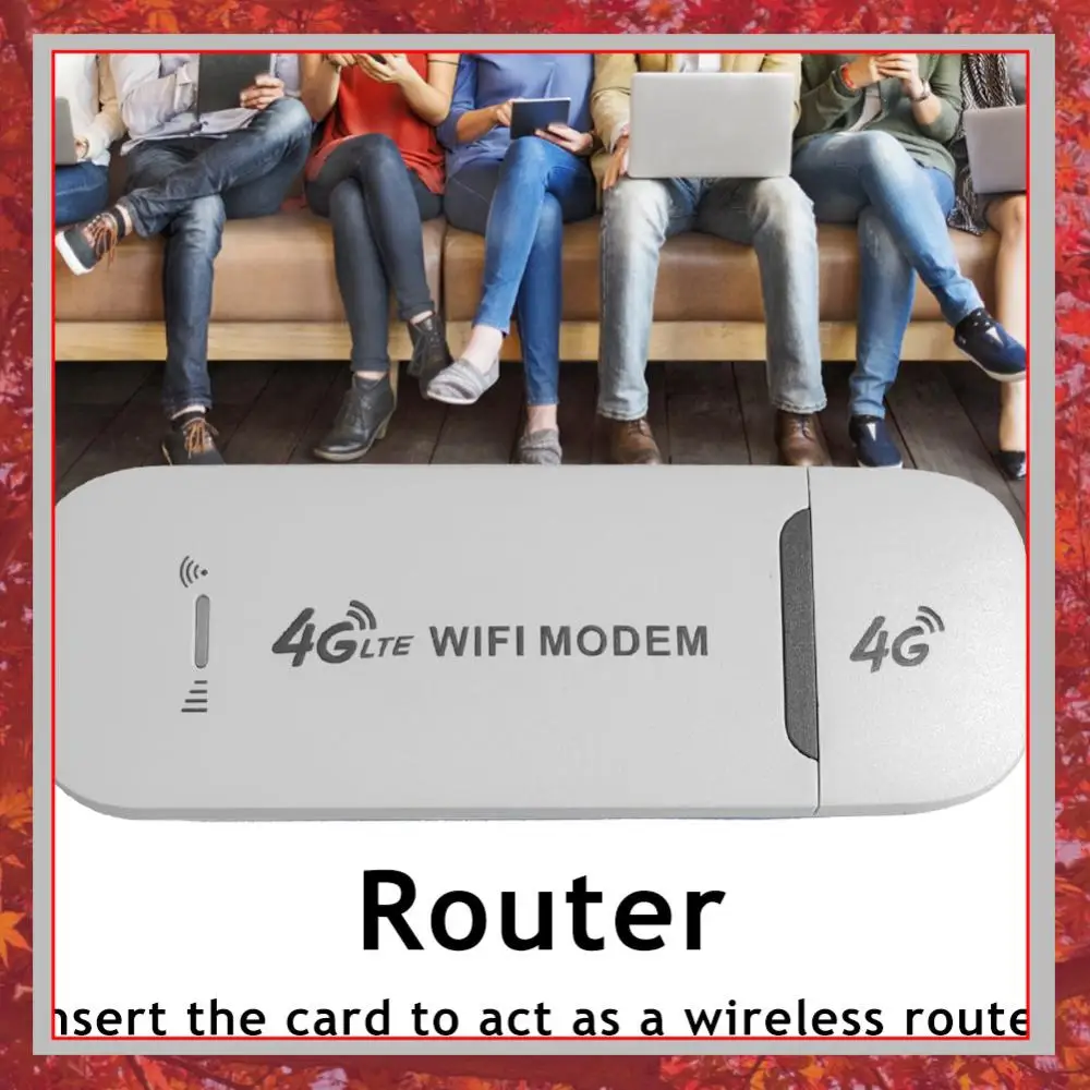 Portable 4G LTE USB WiFi Adapter & Router - 150Mbps High-Speed Wireless Modem Stick