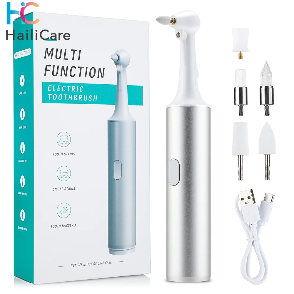 Electric Oral Teeth Polisher Dental Tartar Remover Plaque Stains Cleaning Multifunctional Tooth Whitening Tool Calculus Removal dental cleaner
