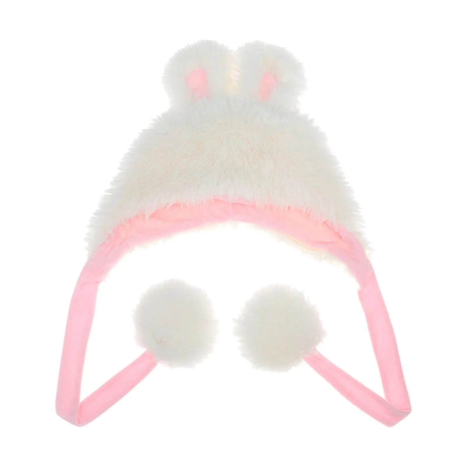 Rabbit Ear Hat Soft Beanie Cap Cute Cartoon Plush Hat for Holiday Party Favors