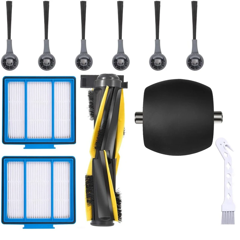 

11 шт., сменные детали для Shark IQ аксессуары для робота-пылесоса Kit, фильтры, боковые щетки, Роликовые щетки