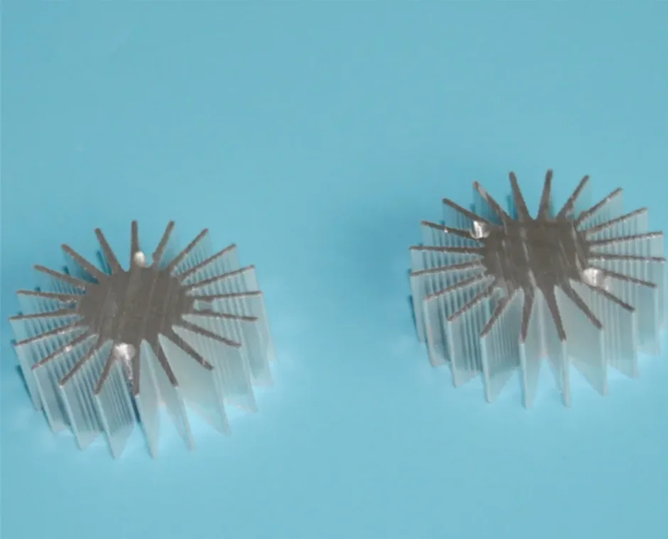 10개 LED 히트싱크 라디에이터 36mmX15mm 알루미늄 1W 3W 가정용 램프 열 방출용 히트싱크