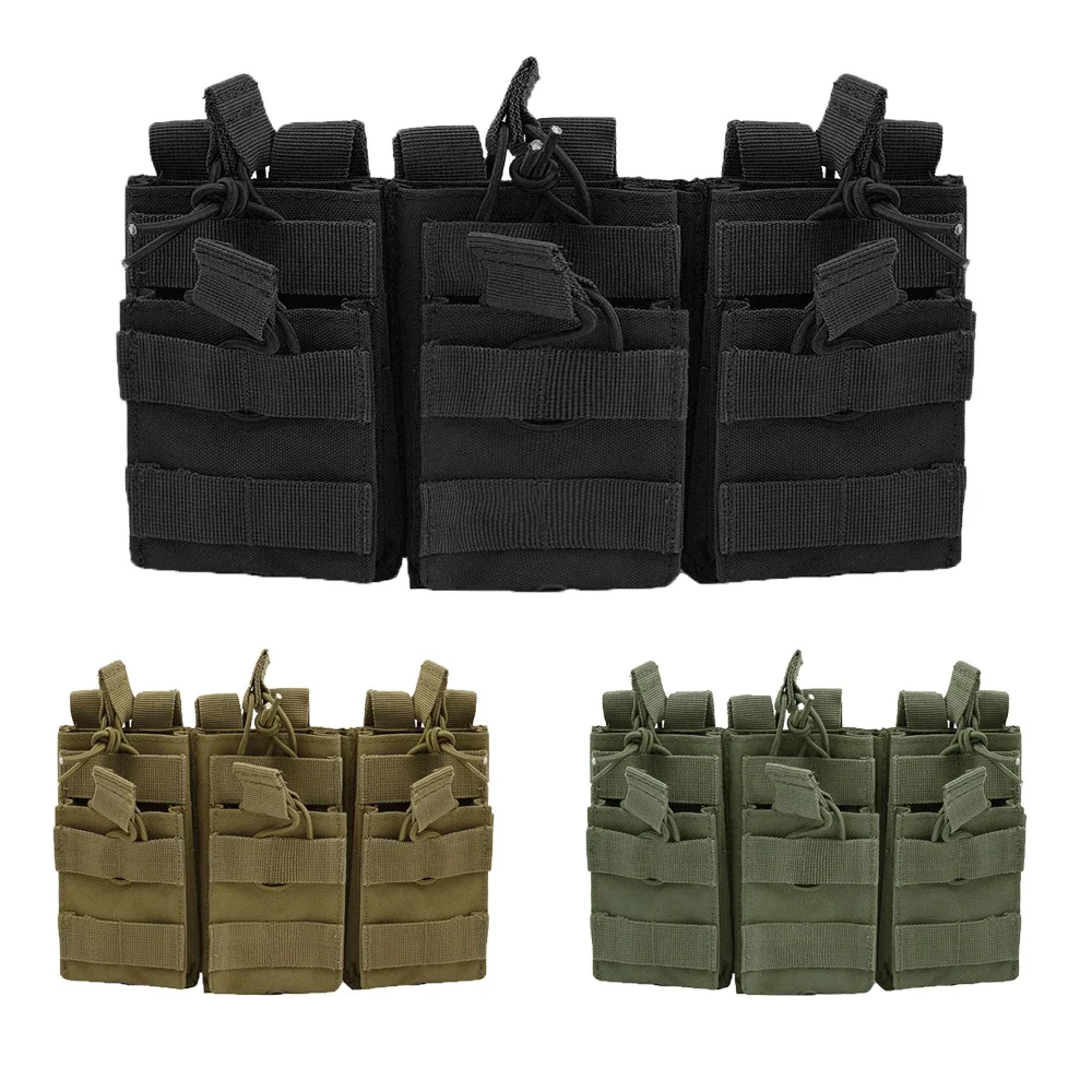 Tactical Trio Magazine Pouch Molle Vest Accessory Organizer 1000D Nylon ...