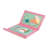 Children Magnetic Wooden Jigsaw Block Puzzle Game Tangram Intelligence STEM Montessori Educational Gift for Kids 5