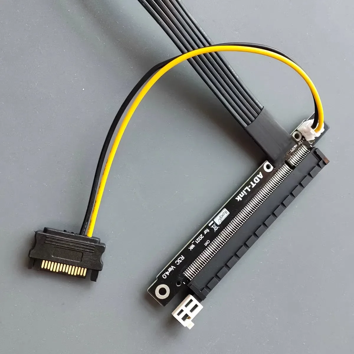 Adaptador Riser Gpu para Placa Amd Nvidia Cabo de Extensão Adt Pci Express 4.0 3.0 Pci-e 4.0 M.2 Nvme para X16 Gpu Gen4 Mineração - Imagem 6