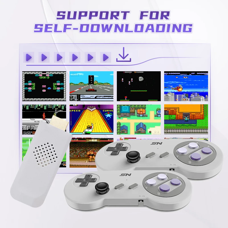 Consola for Super Ninten Video Game Consoles 16 Bit Game Stick 5000 Retro Games Machine for NES SNES Joystick with Rocker