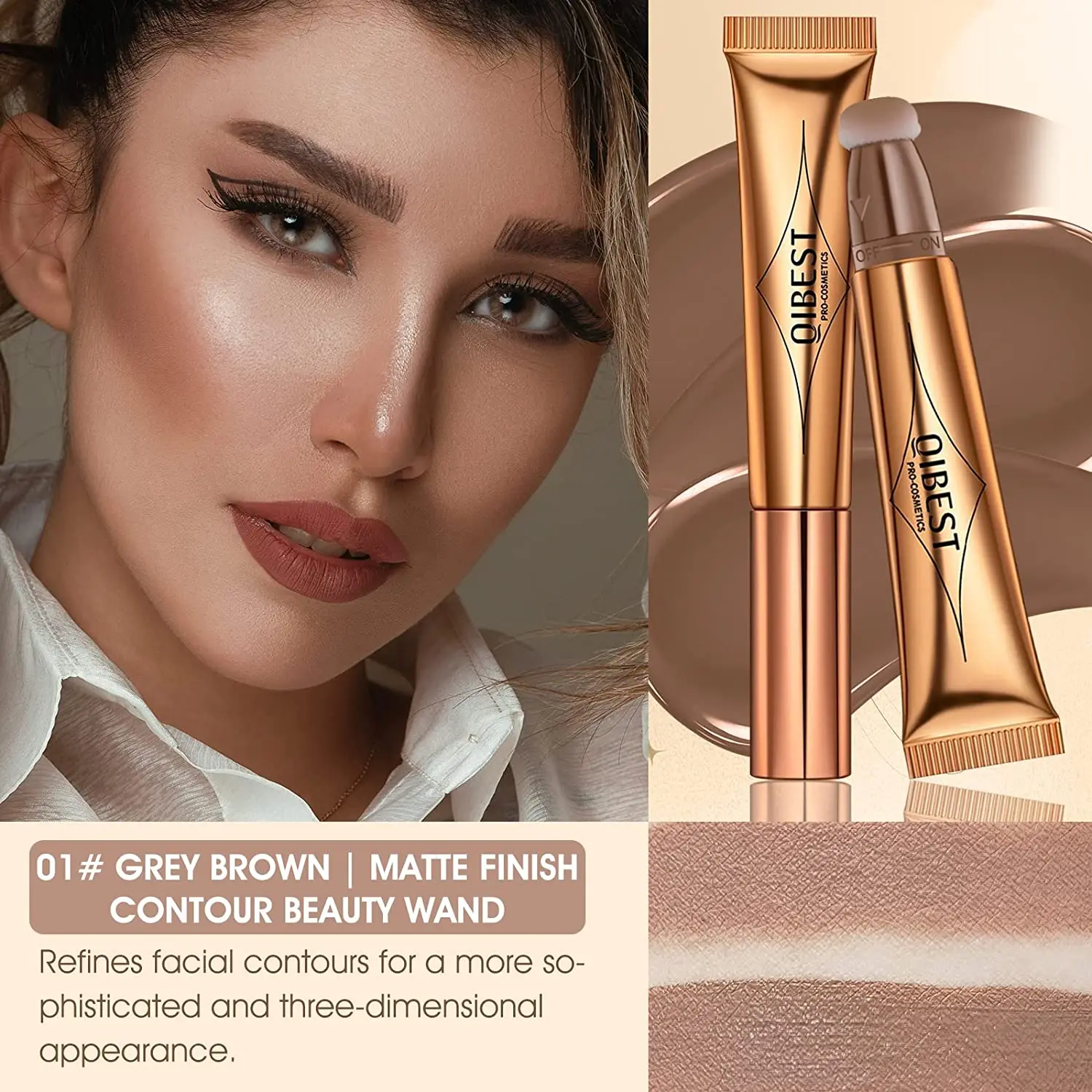 Liquid Blush 1pcs Liquid Luminizer Blush Makeup Liquid Illuminator Face Highlighter Long Lasting Natural Skin Tint Face Blush Wand for Cheek