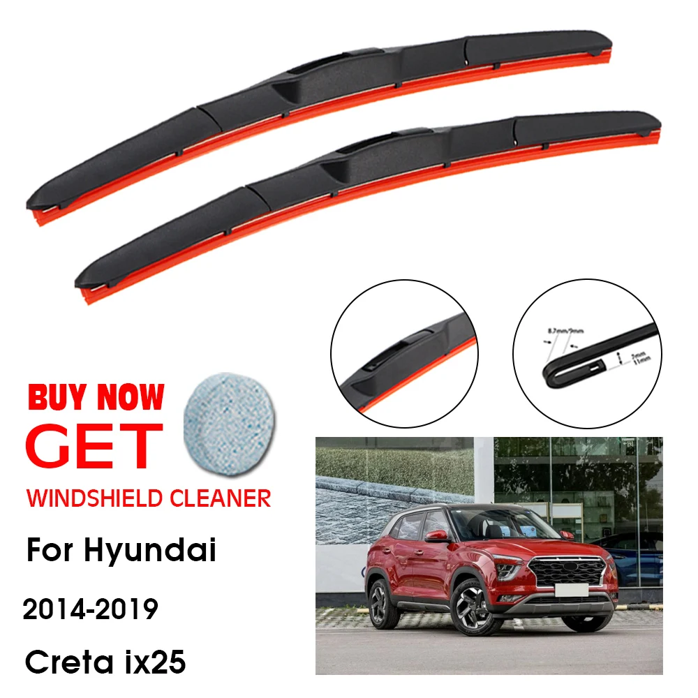 

Стеклоочиститель автомобильный для Hyundai Creta ix25, 24 дюйма + 16 дюймов, 2014-2019