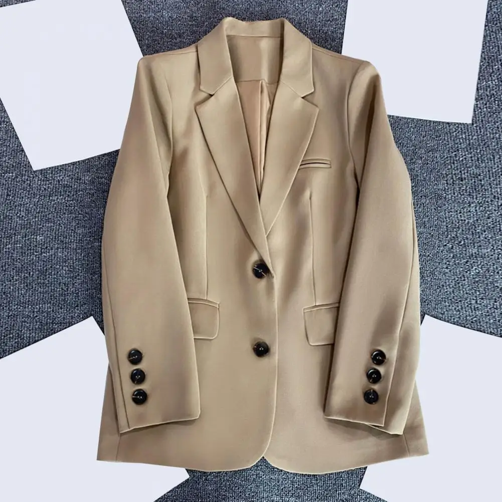 Korean Fashion Casual Women Blazer Formal Suit Coat OL Style Lapel Commute Cardigan Business Coat Women Jackets Women Clothing new fashion blazers mens autumn winter pland business male casual suit jackets high quality brand men formal blazer coat s 3xl