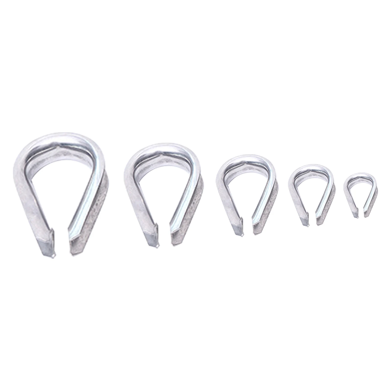 M2/m3/m4/m6/m8 Wire Rope Clamps Tent Rope Silver Temporary Guardrail System 304 Stainless Steel 30pcs Hanging Flags Rigging