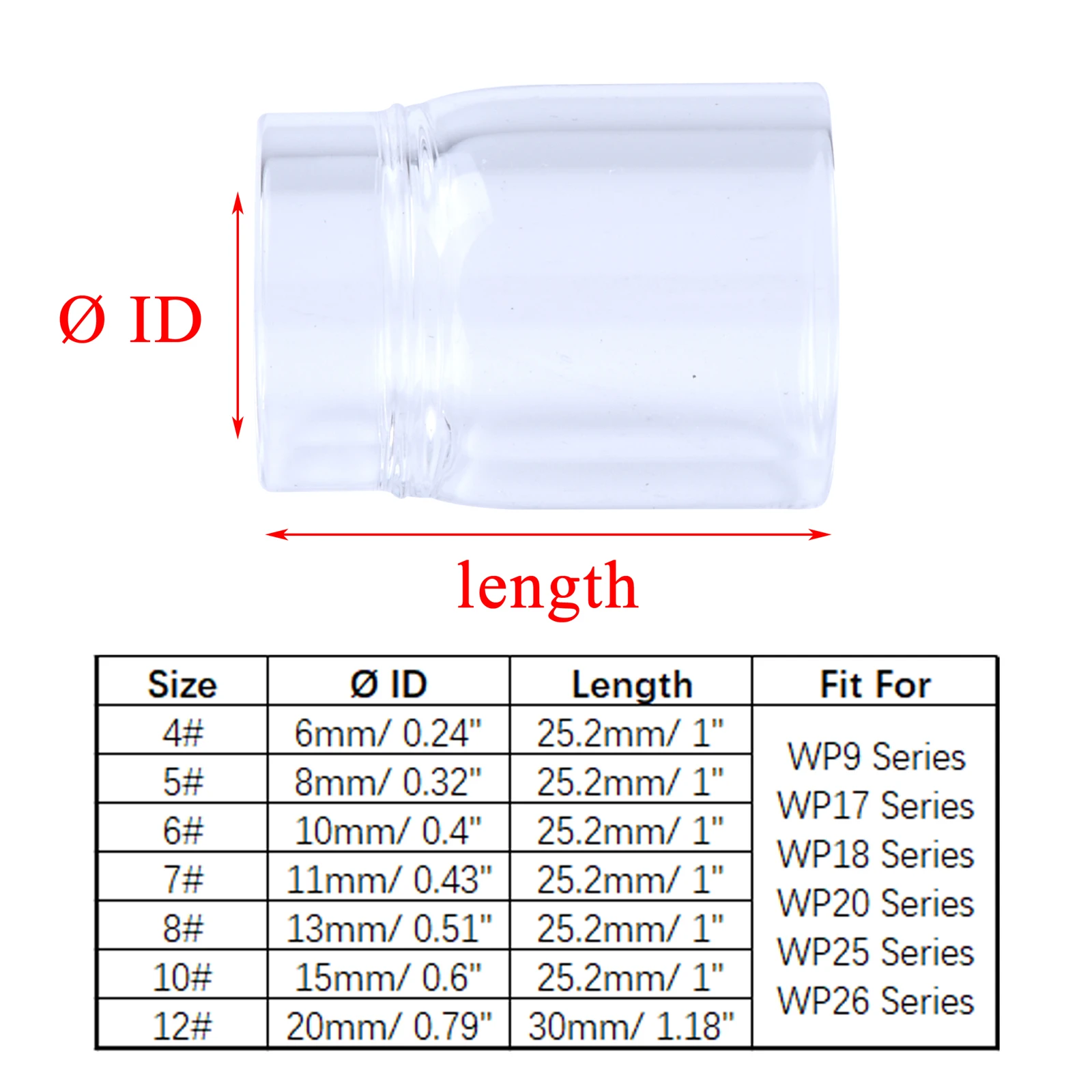 KIT DI SALDATURA TIG Obiettivo Stubby Gas 31 Pezzi Di Alta Qualit&agrave; Per