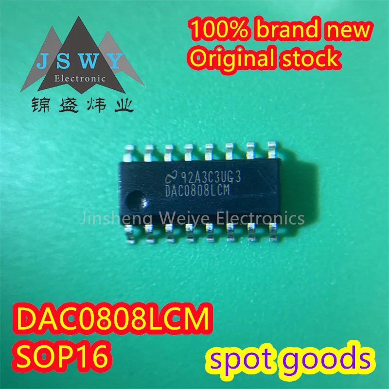 

(1/5pieces) DAC0808LCM DAC0808 SMD SOP-16 analog-to-digital converter chip IC 100% brand new and original Electronics