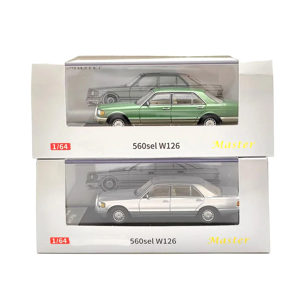 Master 1:64 S-Class S450 W222 S680 S650 S560sel W126 Diecast Toys Car Models Metal Collection Limited Gifts